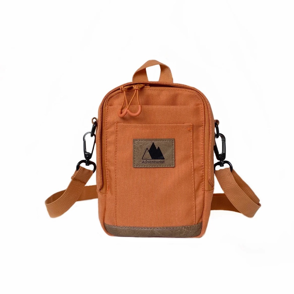 Adventurist Backpack Co. Nomad Crosssbody Sling Bag Hiking Outdoor Travel Orange